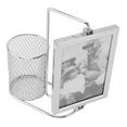 thumbnail image 1 of Pen Holder, Large Capacity Pen Holder Picture Frame Stainless Steel  for Office Desktops, 1 of 8