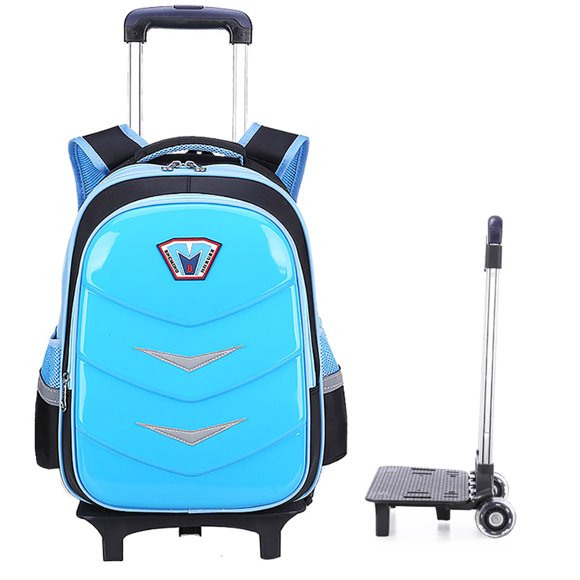Rolling Backpack 2-Wheel Splash Proof Wheeled Backpack School Backpack for Kids
