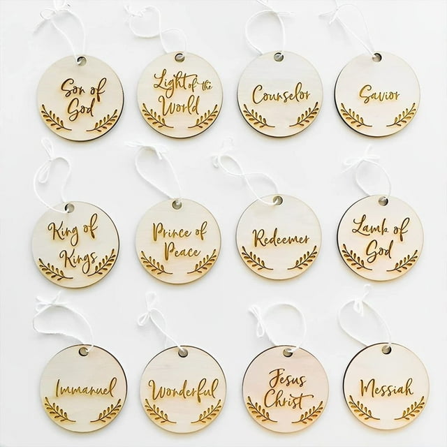 Creative Pendant Christmas Tree Decor Letter Printed Eco-Friendly Wooden Pendant For Home Inside Fireplace Decoration