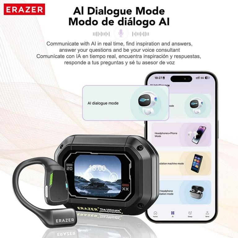 ERAZER XP6 AI Translation Open Headphones Wireless Bluetooth