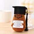 thumbnail image 1 of Graduation Gifts for Her 2025,Positive Duck Crochet Animals for Her Him Graduation Gifts 2025,Handmade Emotional Support Plush Pickle with Cap and Greeting Card, 1 of 6