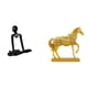 thumbnail image 1 of Escultura De Caballo Pensador Abstracto, Figura Decorativa, Adorno Para Dormitorio, Armario, Estantería, Chimenea, Hogar, Oficina, Resina Grabada Con Animal., 1 of 8