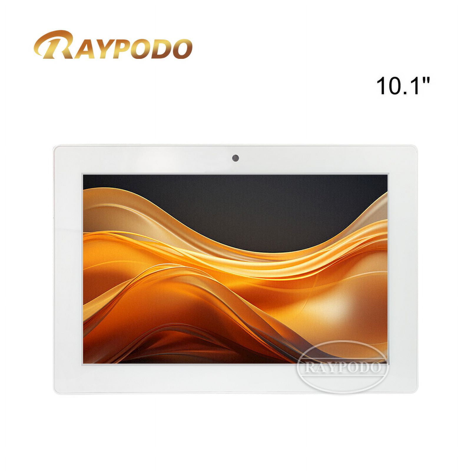 Raypodo 10.1" Android Digital Signage Tablet with Google Play, Wall Mount, and Touch Screen for Commercial Use