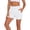 White, variant on Athletic Shorts for Women Casual Elastic Waist Summer Breathable Shorts Loose Lightweight Comfy Shorts with Zipper Pocket