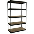 thumbnail image 3 of Iron Horse Rivet 5-Shelf Metal and Wood Shelving Unit, 24-Inch by 48-Inch by 84-Inch, 3 of 6