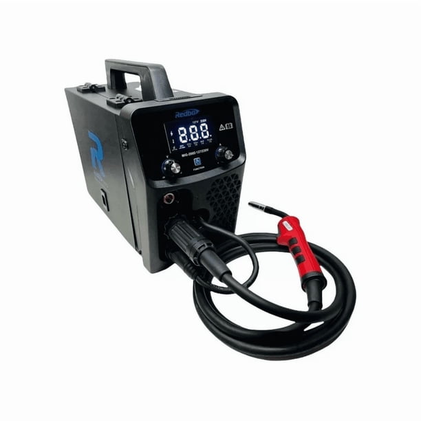 Soldadora Inversora Redbo MIG-200D, Profesional 200A. Potencia industrial para corriente 127V. Ideal para taller y construcción. Incluye antorcha MIG de 3 metros.