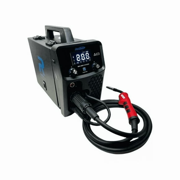 Soldadora Inversora Redbo MIG-200D, Profesional 200A. Potencia industrial para corriente 127V. Ideal para taller y construcción. Incluye antorcha MIG de 3 metros.