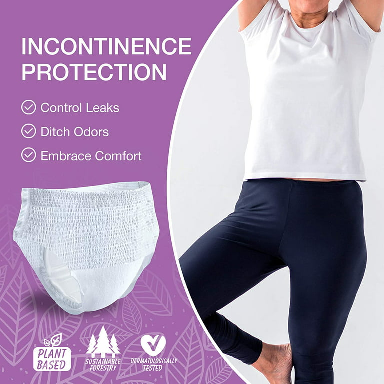Veeda Natural Incontinence Underwear for Men, Maximum Absorbency, Large Size