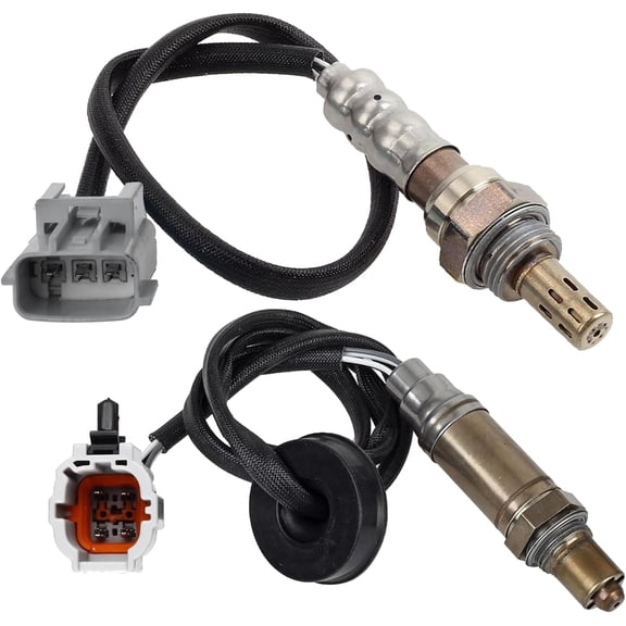 Upstream and Downstream O2 Sensors Replacement for Nissan 2002 2003 2004 Frontier Xtera 2.4L Front and Rear Oxygen Sensors, Replaces# 234-3113 234-4323, Set of 2pcs