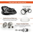 thumbnail image 5 of AKKON - Fits 2012 2013 2014 Mercedes W204 C-Class 2015 Benz C250 C350 AMG Projector LED DRL Black Headlights Pair Left+Right, 5 of 7