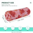 thumbnail image 3 of Cylindrical Pillow Decorative Neck Roll Pillow with Removable Washable Cover Roll Pillow for Knee Leg Neck Red Maple Leaf Pattern, 3 of 7