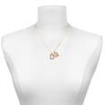 thumbnail image 2 of Delight Jewelry Gold-tone Crystal Initial - D - Large Goldtone Crystal Initial - G - Charm Necklace, 17.5"+2", 2 of 4