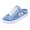 Blue, variant on Denim Mule Sneakers, Women's Denim Mule Sneakers Casual Slip On Canvas Backless Loafers, Comfort Low Top Fray Edge Walking Shoes, Lightweight Summer Outdoor Beach Sliders Non Slip Flats, White 5
