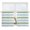 Sage Green Blue, variant on Sage Green Blue Striped Semi Sheer Window Curtains 45 Inches Long, Farmhouse Sage Green Stripes Rod Pocket Voile Silky Chiffon Curtain Light Filtering Drapes for Living Room, 52"x45", 2 Panels
