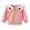 Pink, variant on Toddler Girls Jumper Knitted Sweater Embroidered Long Sleeve Round Neck Ribbed Knitted Pullover Beige 4-5 Years