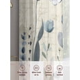 thumbnail image 6 of Spring Blue Floral Sheer Curtains 84 Inch Length 2 Panels Set, Vintage Garden Wildflowers Botanical Voile Window Treatment Rod Pocket Curtains Sheers Drapes for Bedroom/Living Room/Kitchen 52"x84"x2, 6 of 7