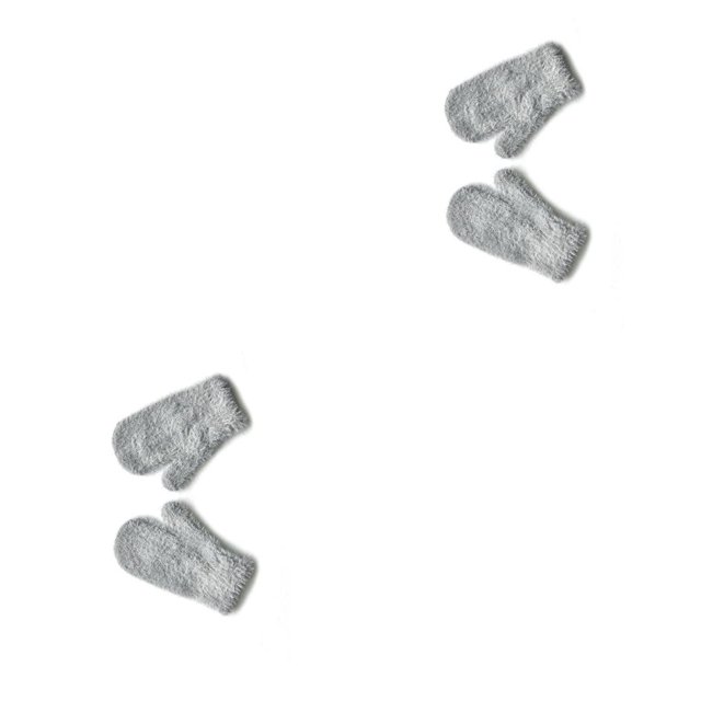 Sonducket 1 par de manoplas para niños, manopla para mantener el calor, cubierta gruesa para los dedos, accesorio de ropa para niños con Color simple gris claro 2piezas Sonducket CBP205287