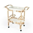 thumbnail image 2 of Beaumont Lane Rattan White Bar Cart Rectangular 34.5"W x 16.5"D x 33"H, 2 of 13
