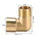 thumbnail image 2 of Conector de manguera de latón codo de 90 grados G3/8 macho x G3/8 hembra 2 piezas, 2 of 3