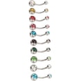 thumbnail image 3 of EcoNesxp Rhinestone Anti-Rust Belly Button Rings Suitable for Women's Daily Wear 10 Pieces Stainless Steel Belly Button Rings, 3 of 4