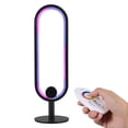 thumbnail image 1 of A C100-240V RGB Table Lamp Desk Light with Controller/ Diverse Lighting Effects/ Brightness Adjustable Dimmable/ Speed Adjustable for Living Room/ Bedroom/ Party/ Home Daily Use, 1 of 8