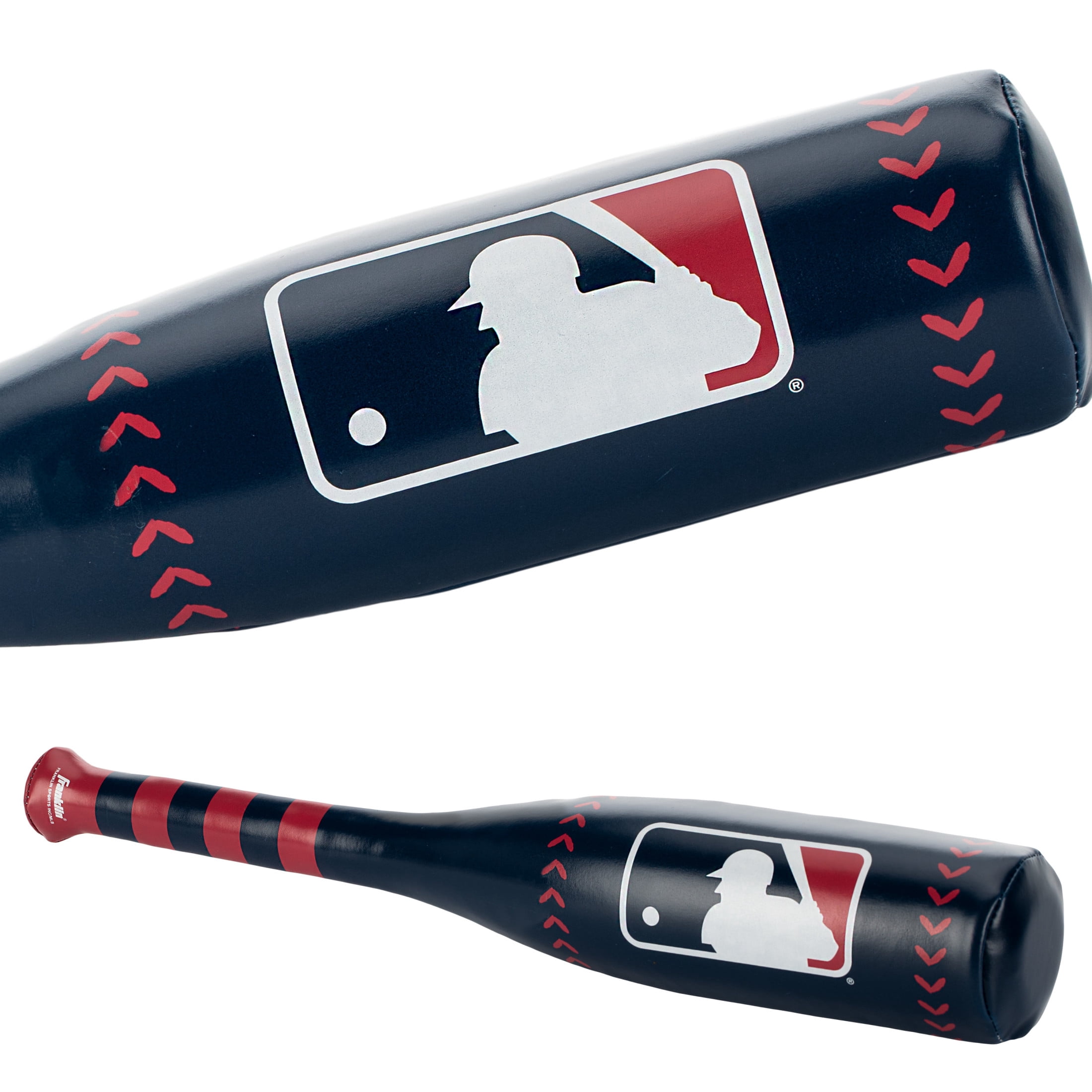 Franklin Sports MLB 21" Soft Sport Bat & Ball - Blue  - Lightweight Kids Bat + Ball Set - Soft PVC Cover