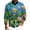 Blue, variant on Men's St. Patrick's Day Shamrock V-Neck Long Sleeve Pullover Sweater Top
