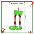 thumbnail image 2 of ASTRAEA 1Pack Christmas Elf Legs with Led Lights, Glowing Stuffed Hanging Elf Leg Ornament Creative Xmas Gifts for Car Trunk Christmas Tree Holiday Decor, 2 of 10