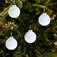 thumbnail image 4 of 9 Pcs 3.15 Inch Large Velvet Christmas Ball Ornaments Vintage Style Flocked Hanging Decorations for Xmas Tree Holiday Party Wedding Home Decor Indoor Outdoor Shatterproof Bulbs, 4 of 4