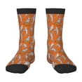 thumbnail image 1 of Kdxio Halloween Mummy Print Children's Socks for Daily Wear and Sports Use Colorblock Mid-Calf Design Breathable Material, 1 of 5