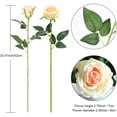 12 Pack Artificial Red Roses Flowers Silk Realistic Blossom Roses Bridal Wedding Bouquet Long ...