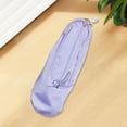 thumbnail image 1 of Estuche para lápices con forma de zapatilla de ballet, bolsa de maquillaje para adolescentes, accesorios de tela suave, 7.8 x 2.7 pulgadas, cierre de Púrpura claro, 1 of 10