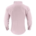 thumbnail image 5 of HBGVBA Casual Long Sleeve Shirt for Men,Solid Color Linen Stand Collar Shirt Button Detail and Convenient Side Functional Pockets, 5 of 5