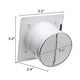 thumbnail image 4 of 4' Ventilation Fan Wall/ceiling Mute Toilet Kitchen Window Exhaust Extracor, 4 of 5