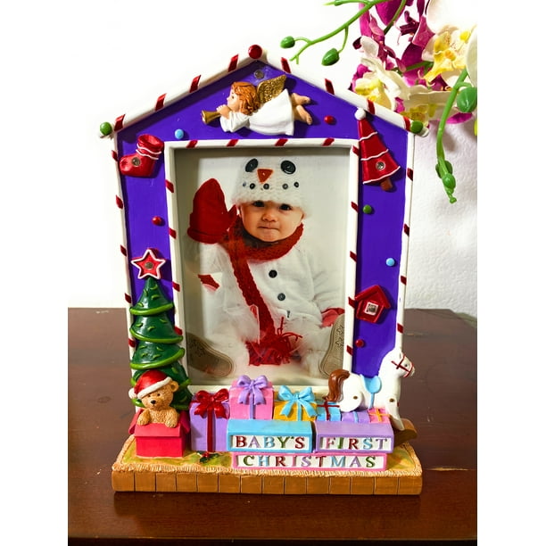 Babys First Christmas Picture Frame 5x7 Baby Photo Frames Babies