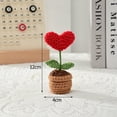 thumbnail image 3 of Flores de ganchillo, girasoles artificiales, plantas tejidas a mano en maceta, regalo de boda para invitados, decoración de girasoles, decoración de habitación, girasoles, 3 of 5