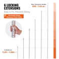 thumbnail image 3 of 10ft Aluminum Leveling Rod with Bubble Vial, Dual-Sided Grade Stick for Construction, Flooring, and Wall Work - Includes Protective Carry Case, 3 of 6