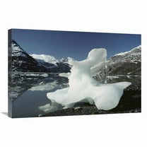 Global Gallery  Melting Iceberg on Shoreline of Glacier Bay National Park - Alaska Art Print - Gerry Ellis