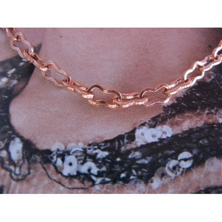 18 inch solid copper chain CN704G - 3/16 of an inch wide