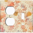thumbnail image 4 of Metal Light Switch Plate Outlet Cover (Floral Wallpaper FLW001), 4 of 13