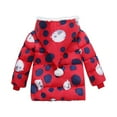 thumbnail image 2 of ATOGUTA Girls' Outerwear Jackets & Coats with Hooded Light Puffer Coat Warm Padded Jacket for Baby Boys Girls Toddler Red, Size 6M-3T, 2 of 5
