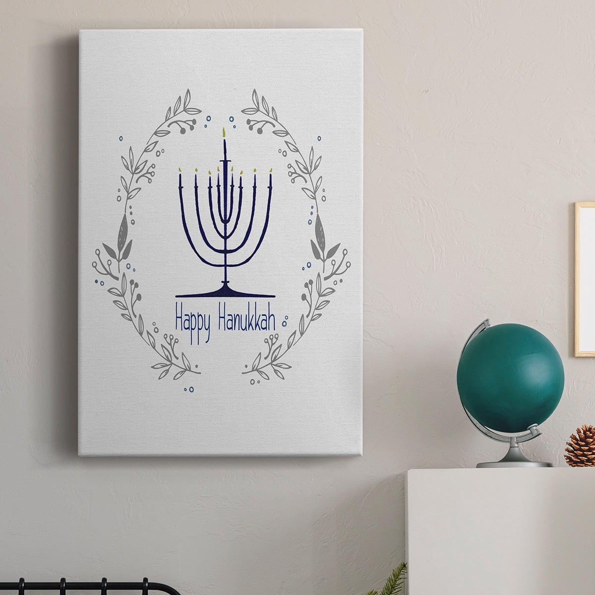 Happy Hanukkah II Premium Gallery Wrapped Canvas - Ready to Hang