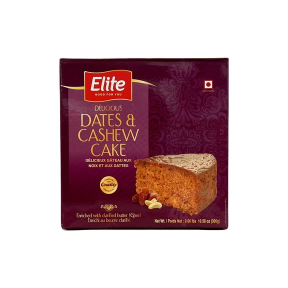 Elite Dates  Cashew Cake 300g
