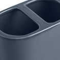 Mainstays Basic Ceramic Toothbrush Holder Washed Indigo Navy Blue
