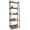 Rustic Oak, variant on YANGLI 5 Tier Ladder Bookshelf, 24 Inch Width - Free Standing Storage Shelf, Dark Grey