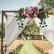 thumbnail image 4 of Fondo Hechas a Mano con Flores Falsas de Arco con Hojas Decorativas para El Hogar , púrpura J perfecl botín de arco de boda, 4 of 8