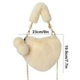 thumbnail image 3 of IPEWLEX Fashion Heart Crossbody Bag | Soft Faux Leather Handbag | Zip Closure Shoulder Purse, 3 of 6