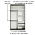 thumbnail image 5 of Ropero Closet Tokio Madesa 2 Puertas Negro, 5 of 5