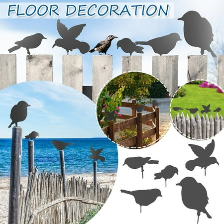 

WEPRO With Screws Decoratio Decorative Metal Birds For Garden Home Decor