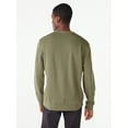 thumbnail image 3 of Free Assembly Men's Garment Dyed Fleece Crewneck Sweatshirt, Sizes XS-3XL, 3 of 7